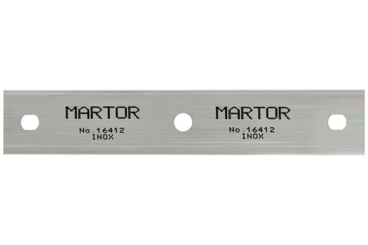 16412.78 - Glass plane blade no. 16412, stainless steel, 120 mm with special perforation