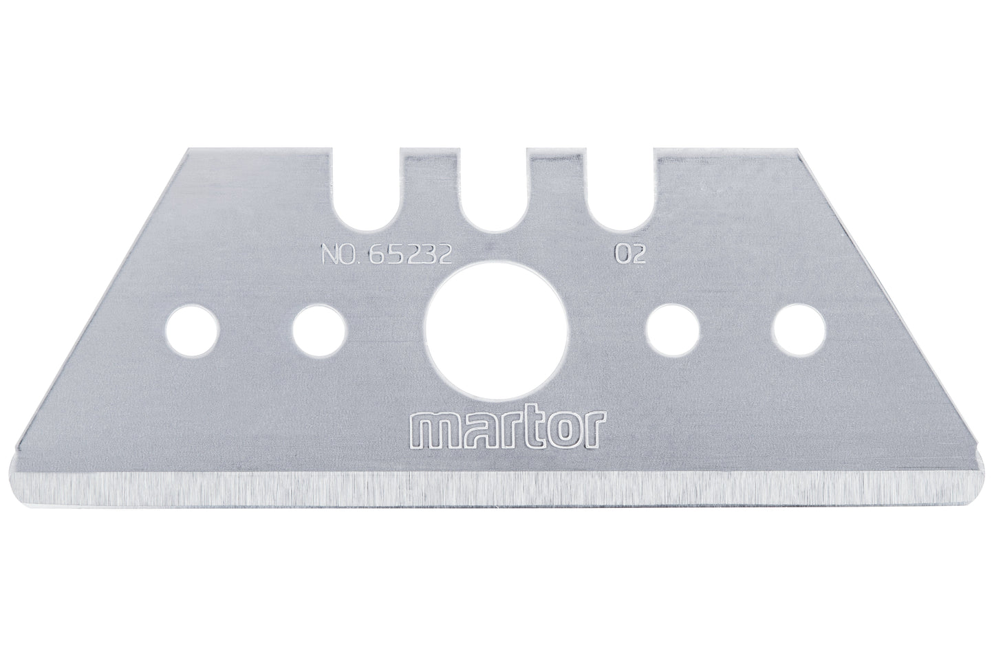 65232.70 - Trapezoidal blade no. 65232, broad grind with rounded tip