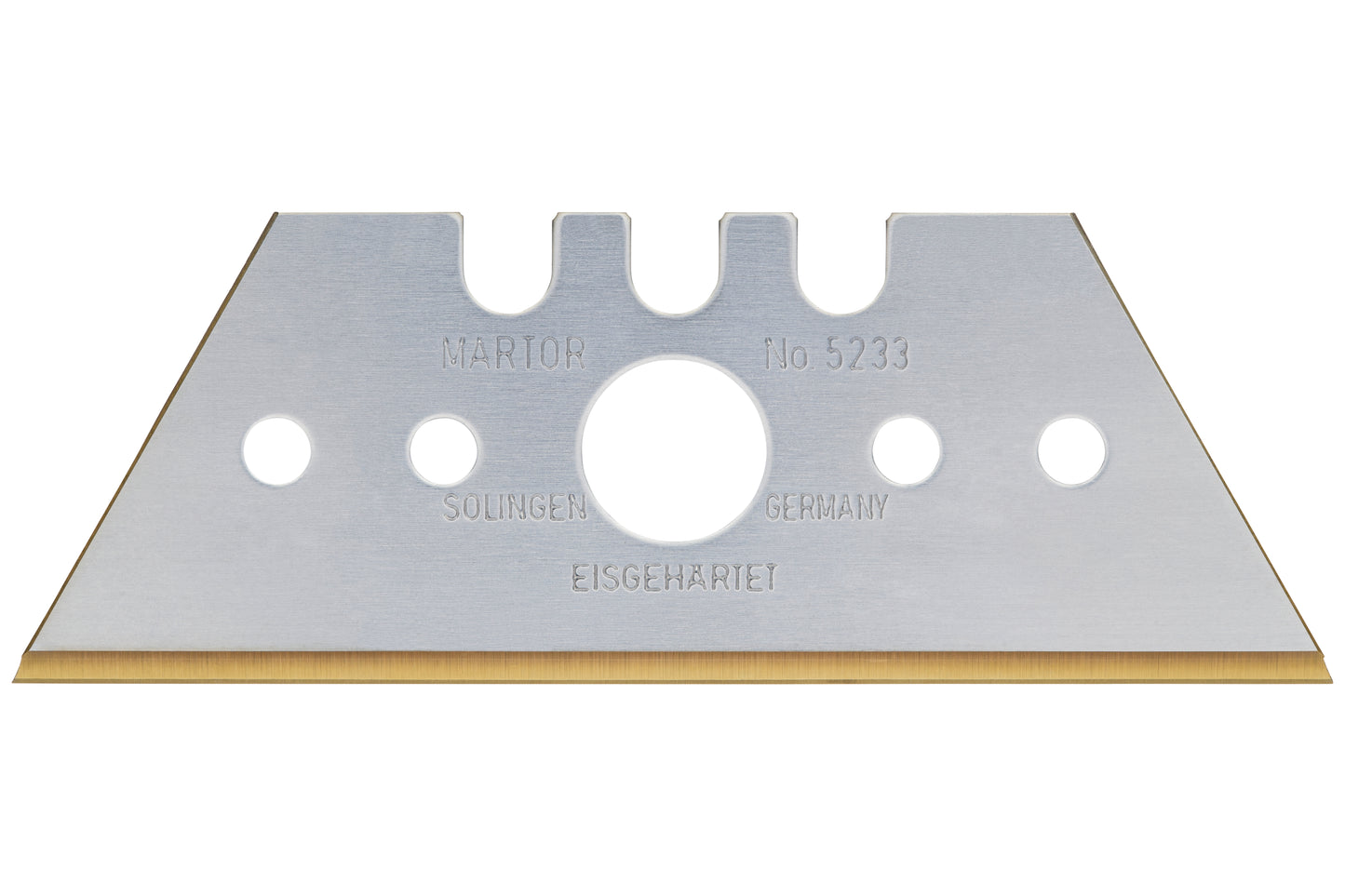 85233.70 - Trapezoidal blade no. 85233, single-bevel, cutting edge TiN-coated